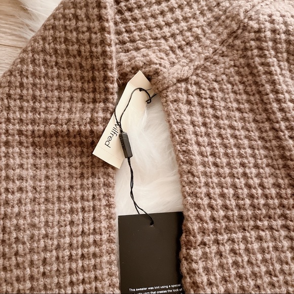 Wilfred Free Marin Cardigan - Walnut (Waffle Knit) - Picture 5 of 6